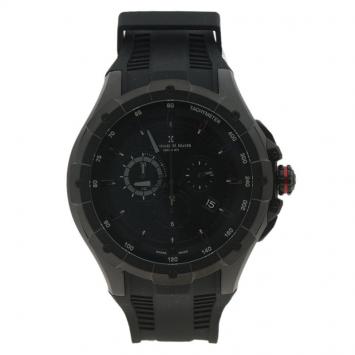 Pre Owned Bernhard H Mayer Black Stainless Steel Victor Chronograph Men's Wristwatch 50MM