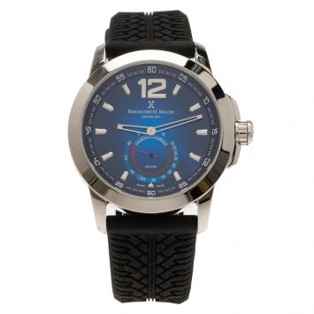 Bernhard H Mayer Blue Stainless Steel Black Silicone Drift Men's Wristwatch 44MM