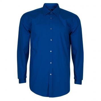 Pre Owned Boss by Hugo Boss Men's Blue Shirt L