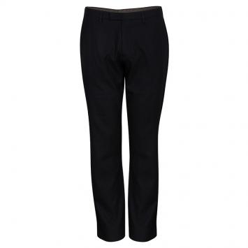 Pre Owned Boss By Hugo Boss Men's Black Striped Trousers L