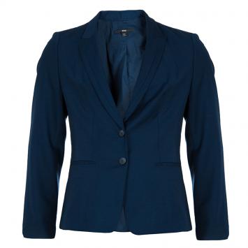 Pre Owned Boss By Hugo Boss Navy Blue Blazer M