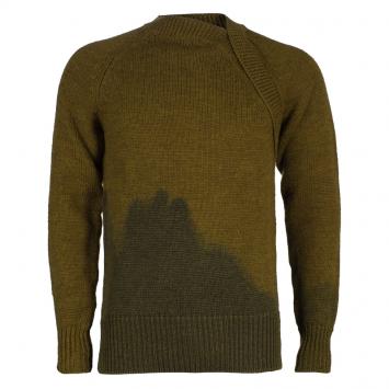 Pre Owned Bottega Veneta Men's Brown Green Knit Sweater M