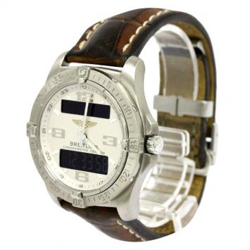Pre Owned Breitling White Titanium Aerospace Men's Wristwatch 40MM
