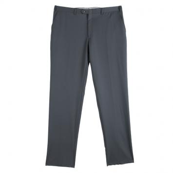 Pre Owned Brioni Grey Wool Roman Style Regular Fit Trousers 4XL