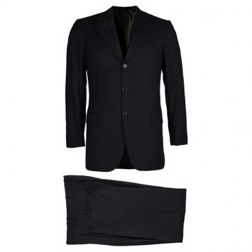 Pre Owned Brioni Dark Brown Striped Suit M