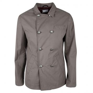 Pre Owned Brunello Cuccinelli Brown Double Breasted Jacket M