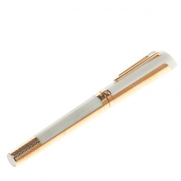 Pre Owned Bugatti Montegrappa Pur Sang Duotone Pearl / Rose Gold Limited Edition Pen, 18k Rose Gold Nib