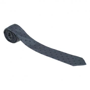 Pre Owned Burberry Grey Polka Dot Silk Tie