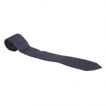 Pre Owned Burberry Purple Dot Silk Tie