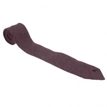 Pre Owned Burberry Purple Linen and Silk Tie