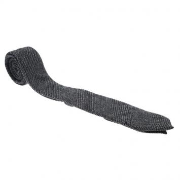 Pre Owned Burberry Grey Cashmere, Wool & Silk Blend Slim Cut Tie