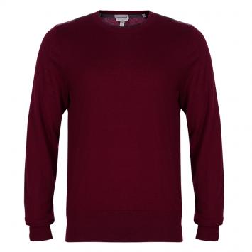 Pre Owned Burberry Crimson Cashmere Crewneck Sweater L