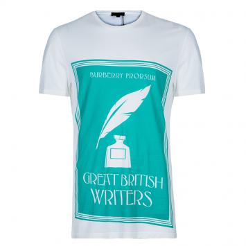 Pre Owned Burberry Prorsum Men's Great British Writers T-Shirt XL 