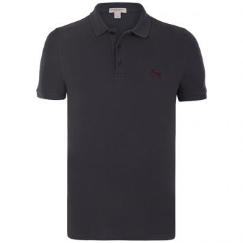 Pre Owned Burberry Brit Grey Short Sleeve Polo Shirt L