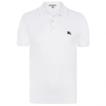 Pre Owned Burberry Brit White Short Sleeve Polo Shirt XL