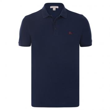 Pre Owned Burberry Brit Navy Blue Short Sleeve Polo Shirt XL