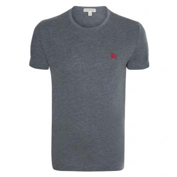 Pre Owned Burberry Brit Dark Grey Crew Neck Cotton Tshirt L