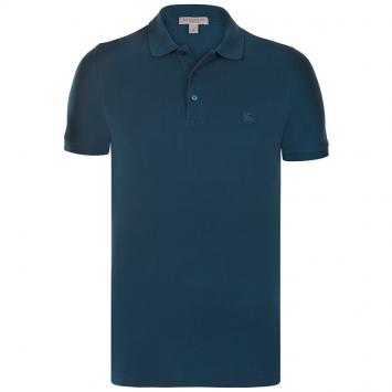 Pre Owned Burberry Brit Dark Teal Short Sleeve Polo Shirt L