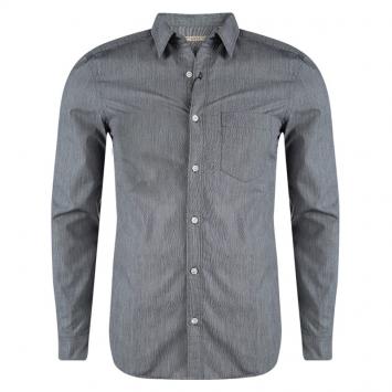 Pre Owned Burberry Brit Grey Cotton Long Sleeve Button Front Shirt S
