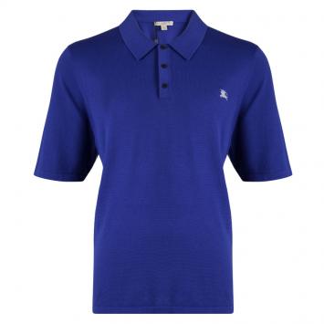 Pre Owned Burberry Brit Bright Lapis Blue Polo T-Shirt XXL