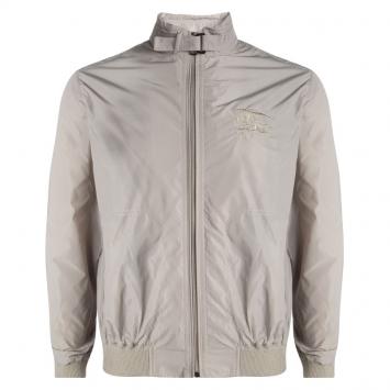 Pre Owned Burberry London Beige Long Sleeve Bomber Jacket L