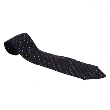 Pre Owned Burberry Blue Polka Dot Silk Tie