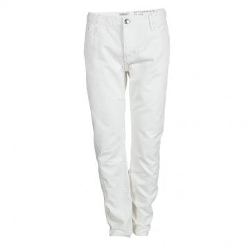مملوكة مسبقًا Burberry London White Regular Fit Steadman Jeans L