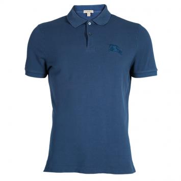 Pre Owned Burberry Brit Men's Blue Polo Shirt L