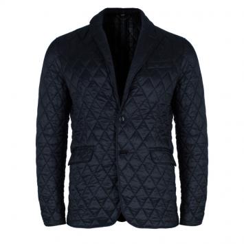 Pre Owned Burberry Men's Black Diamond Quilted Jacket L