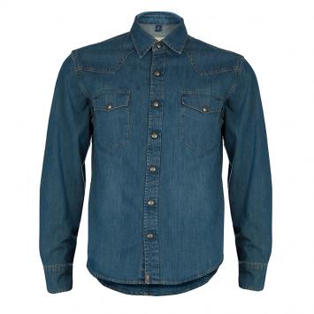 مملوكة مسبقًا Burberry Indigo Denim Long Sleeve Buttondown Shirt M
