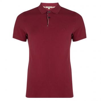 Pre Owned Burberry Brit Red Short Sleeve Polo T-Shirt M