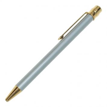 Pre Owned Cartier Silver Lacquer Santos Ballpoint Pen
