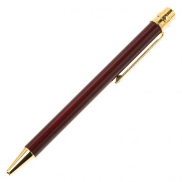 Pre Owned Cartier Wine Gold-Plated Lacquer Santos Ballpoint Pen