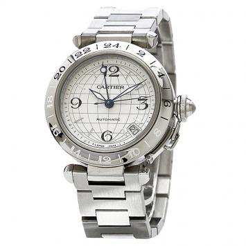 Pre Owned Cartier Pasha C GMT Meridian W31078M7 Watch