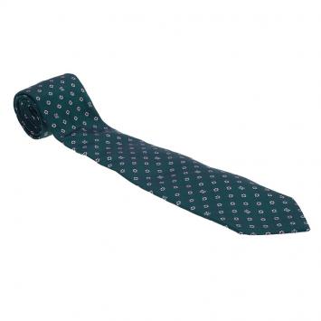 Pre Owned CH Carolina Herrera Green Floral Printed Silk Tie