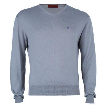 Pre Owned CH Carolina Herrera Men’s Gray Knit Pullover S