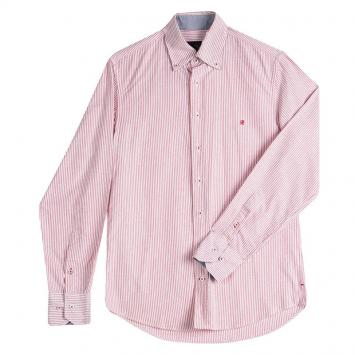 Pre Owned CH Carolina Herrera Red And White Striped Cotton Shirt S