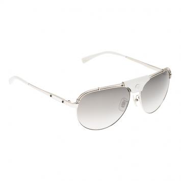 Pre Owned Chopard Silver and White SCHA12 Aviators