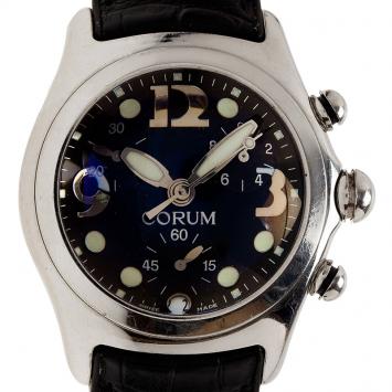 Pre Owned Corum Black Stainless Steel Boutique Bubble Men's Wristwatch 44MM