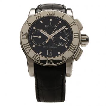 Pre Owned Corum Black Stainless Steel Romulus Men's Wristwatch 42MM