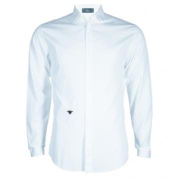 Pre Owned Dior Men's White Cotton Shirt S
