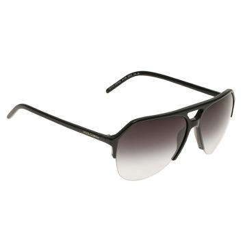Pre Owned Dolce and Gabbana Black DG4178 Stefano Aviators