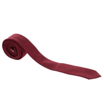 Pre Owned Dolce and Gabbana Red Silk Skinny Tie