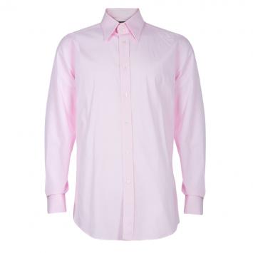 Pre Owned Dolce and Gabbana Men's Pink Cotton Shirt L