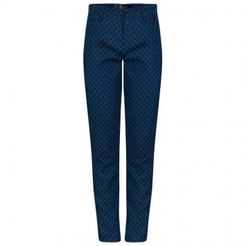 Pre Owned Dolce and Gabbana Mens Blue Polka Dot Jeans M