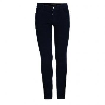 Pre Owned Dolce And Gabbana Navy Blue Corduroy Trousers S