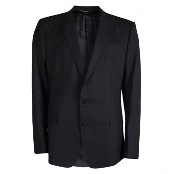 Pre Owned Dolce and Gabbana Martini Grey Wool Three Piece Suit 4XL