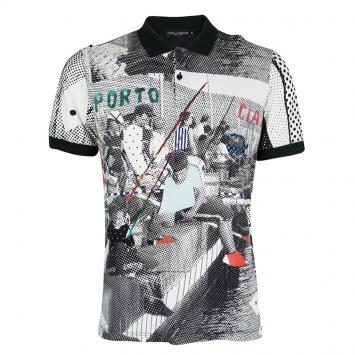 Pre Owned Dolce and Gabbana Multicolor Sicilian Mambo Print Polo T-Shirt XXL