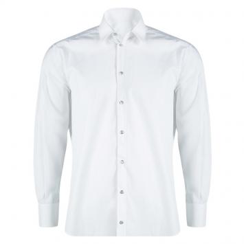 Pre Owned Dolce and Gabbana White Cotton Long Sleeve Button Down Shirt L