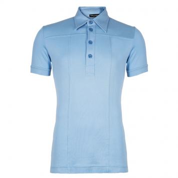 Pre Owned Dolce And Gabbana Men's Light Blue Polo Shirt M